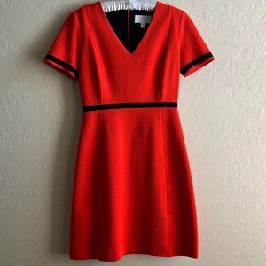 Hugo Boss orange A-line dress